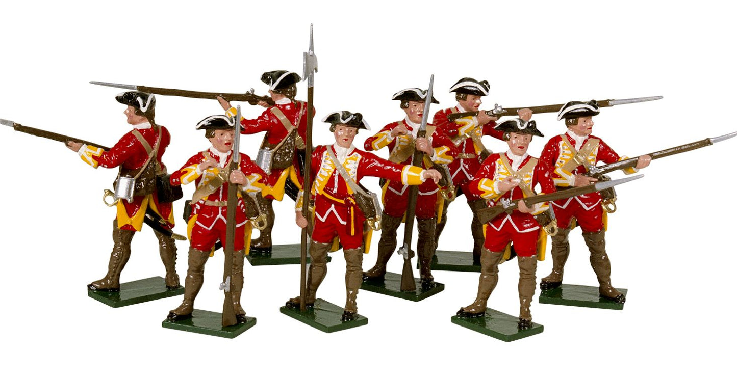 Collectible toy soldier miniature set British Infantry.