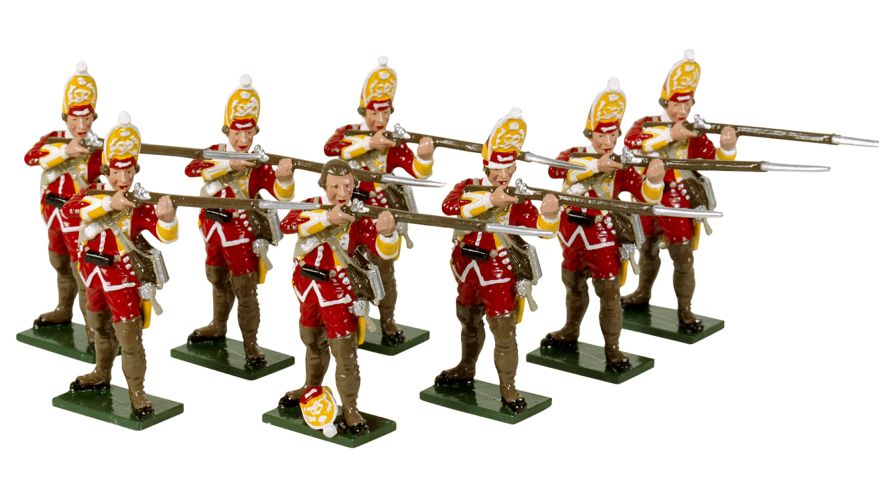 Collectible toy soldier miniature set British Grenadiers.