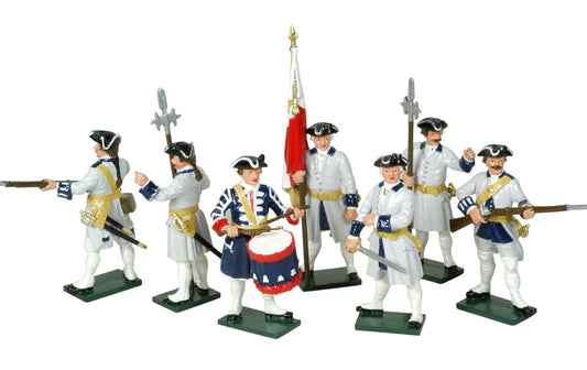 Collectible toy soldier set army men French Infantry.