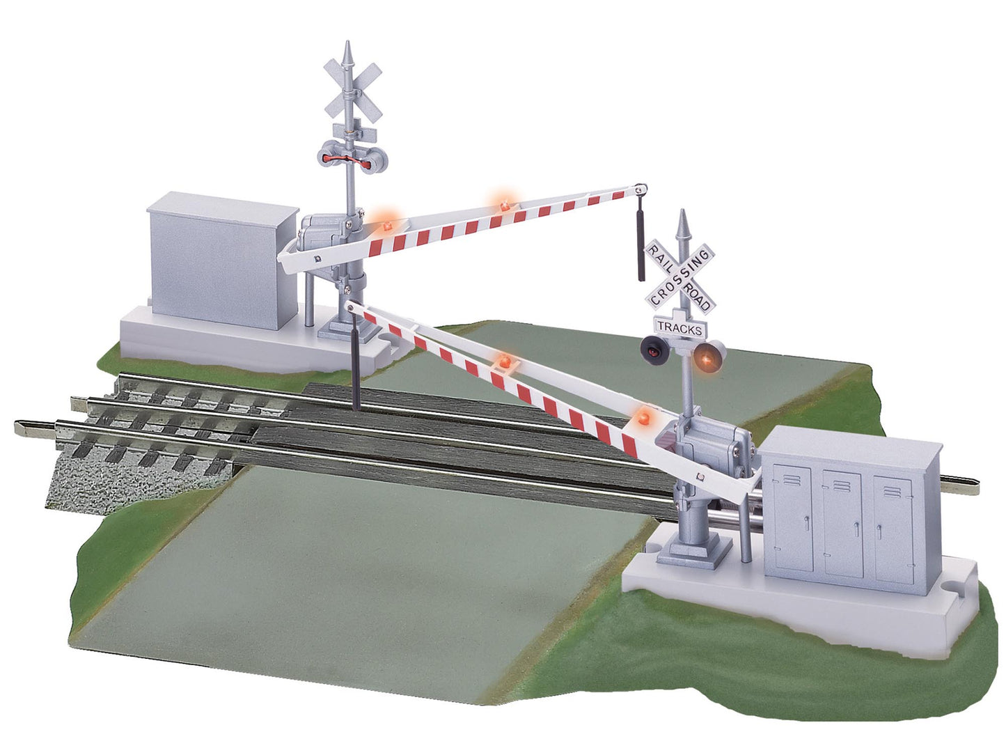 FasTrack Grade Crossing with Gates and Flashers