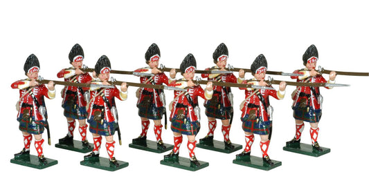 Collectible toy soldier miniature set Grenadier Company 42nd Highland Regiment.