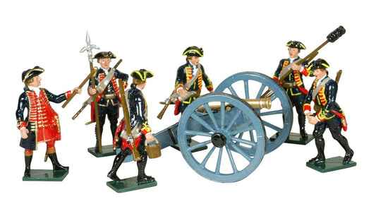 Collectible toy soldier army men Royal Artillery 1750.