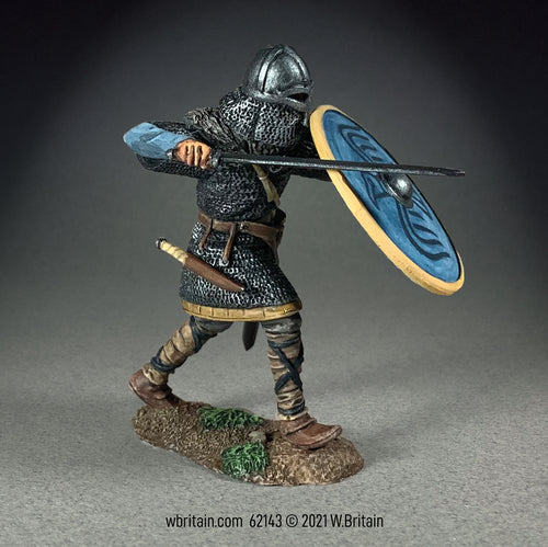 "Svend" Viking Defending with Sword and Shield