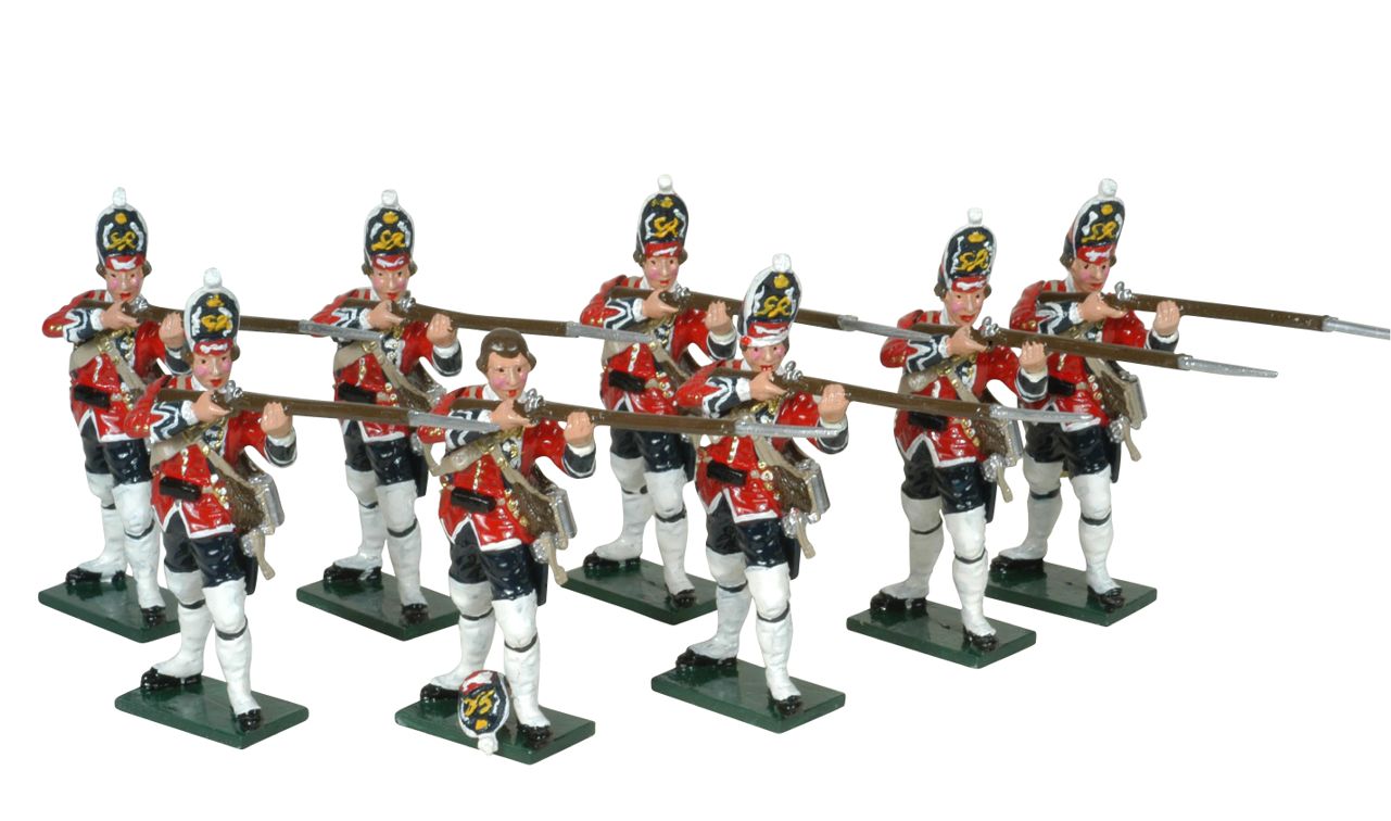 Collectible toy soldier miniature set British Grenadiers.