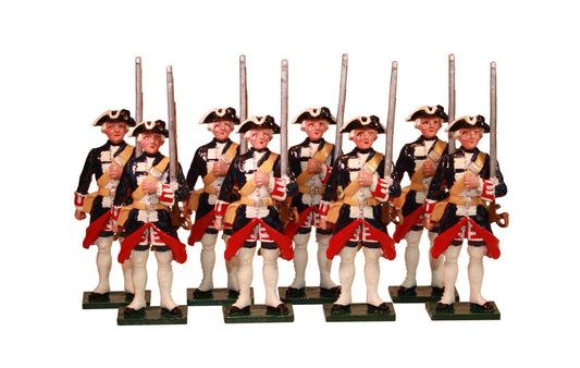 Collectible toy soldier army men set The Garde Francaise.