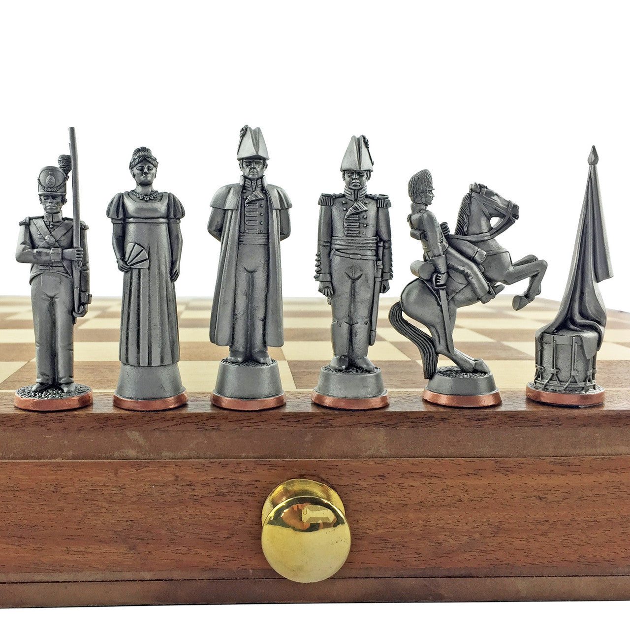 Toy soldier chess set Battle of Waterloo.