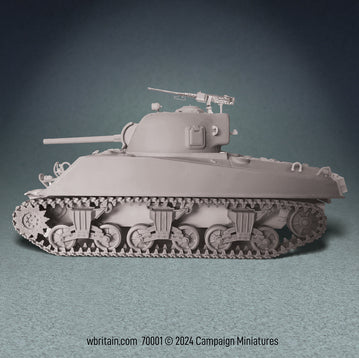 Collectible toy soldier army men The Sherman M4A3 Medium Tank.