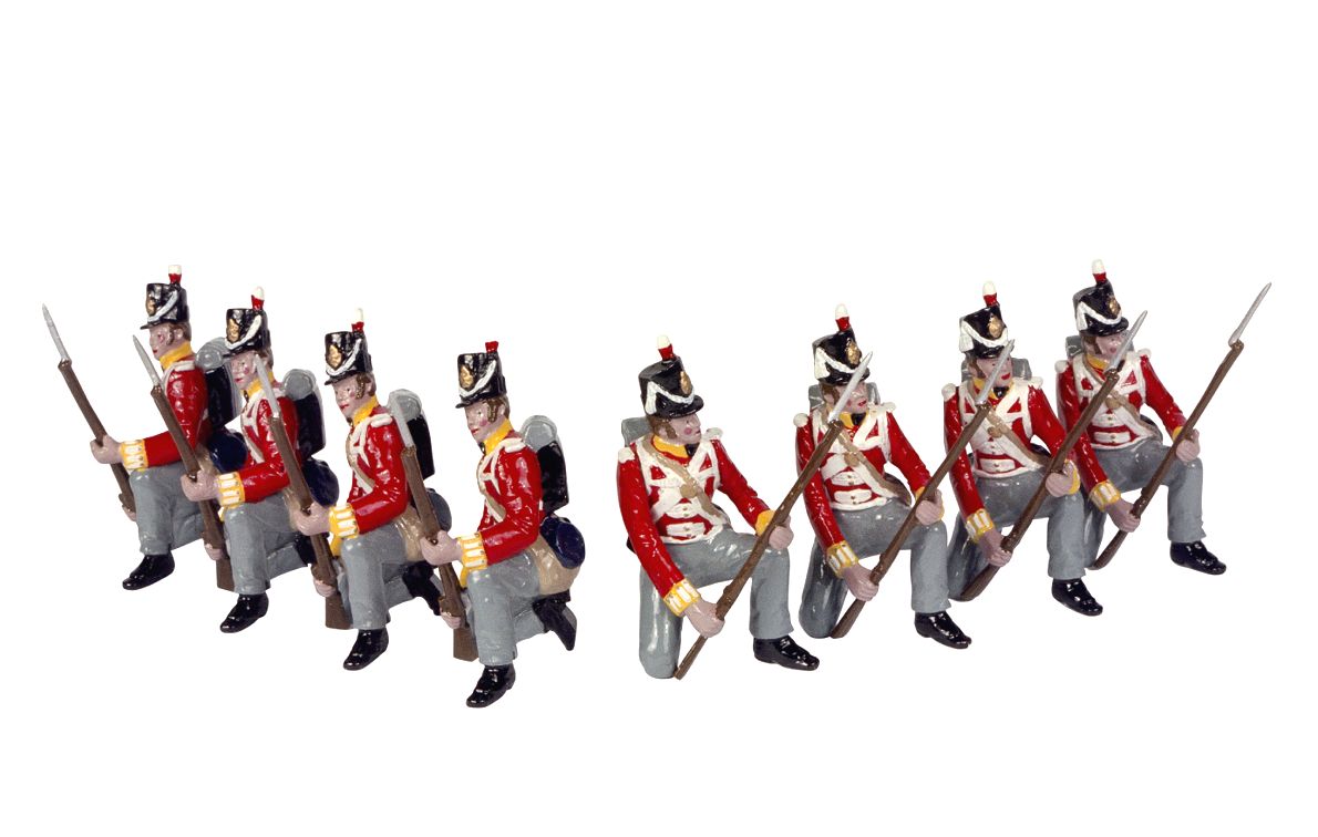 Collectible toy soldier miniature set British Line Infantry.