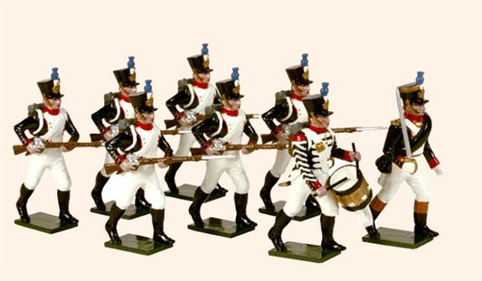 Collectible toy soldier miniature army men French Line Infantry.
