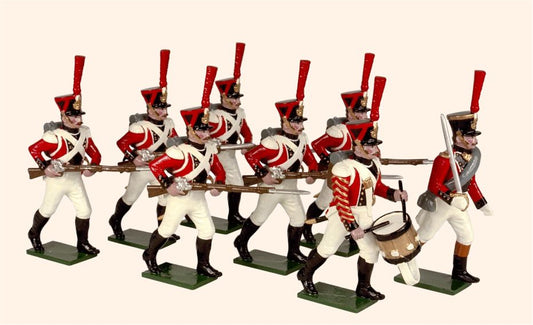 Collectible toy soldier miniature set The 3rd Swiss Regiment 1812.