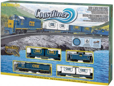 Bachmann model train set Coastliner Train Set.