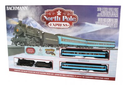 Bachmann model train set North Pole Express.