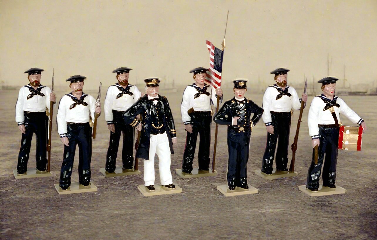 Collectible toy soldier miniature army men The Union Navies.