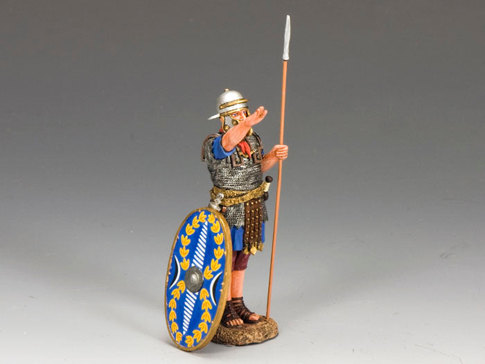 Collectible toy soldier miniature army men roman legion.