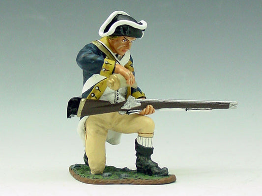 Collectible toy soldier army men Kneeling Loading Rifle.