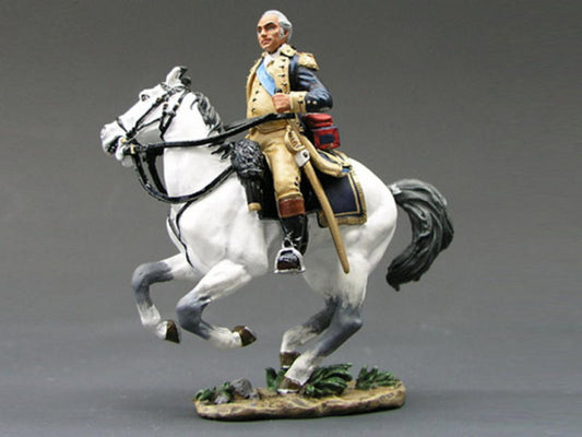 Collectible toy soldier miniature army men George Washington on Horseback.
