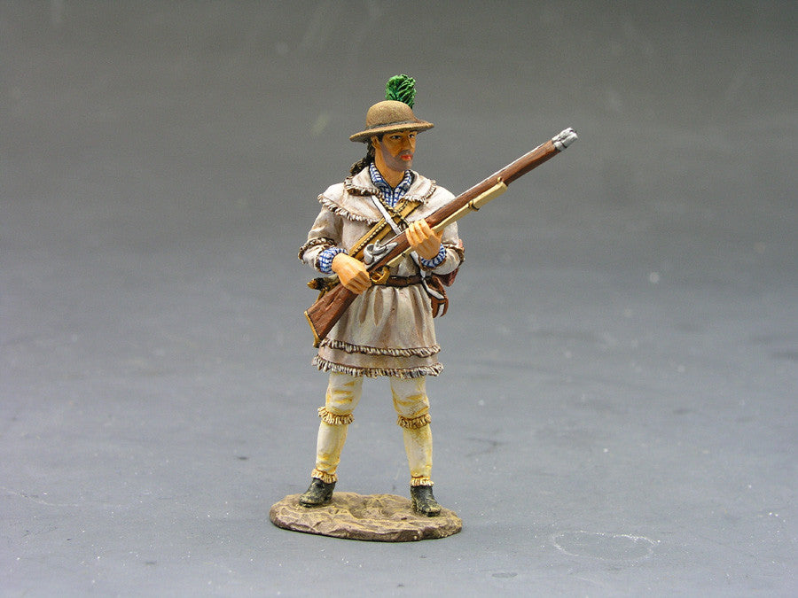 Collectible toy soldier miniature army men Backwoodsman Standing Ready.