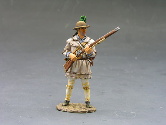 Collectible toy soldier miniature army men Backwoodsman Standing Ready.