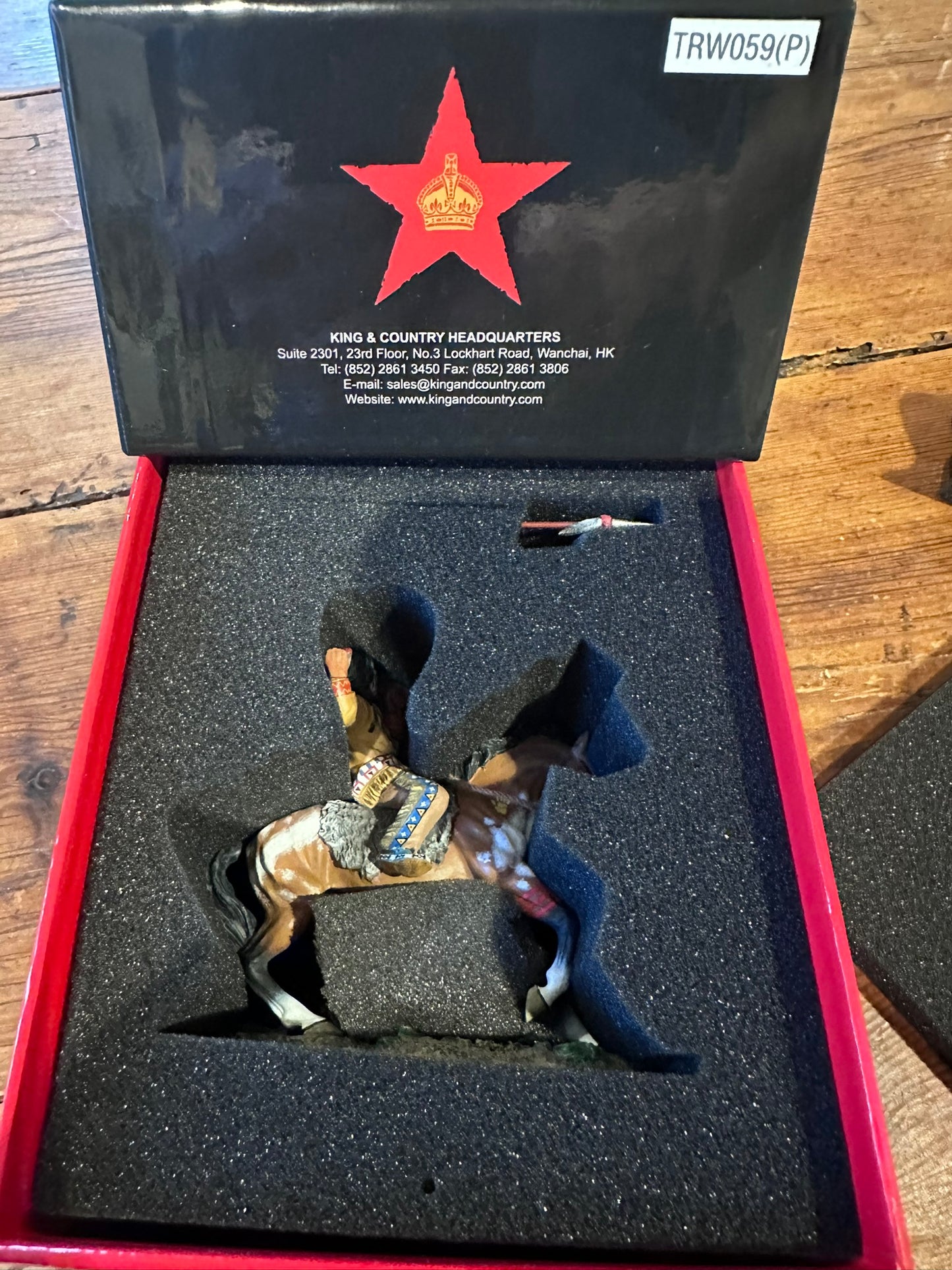 Bloody Lance package in a classic red collectors box.