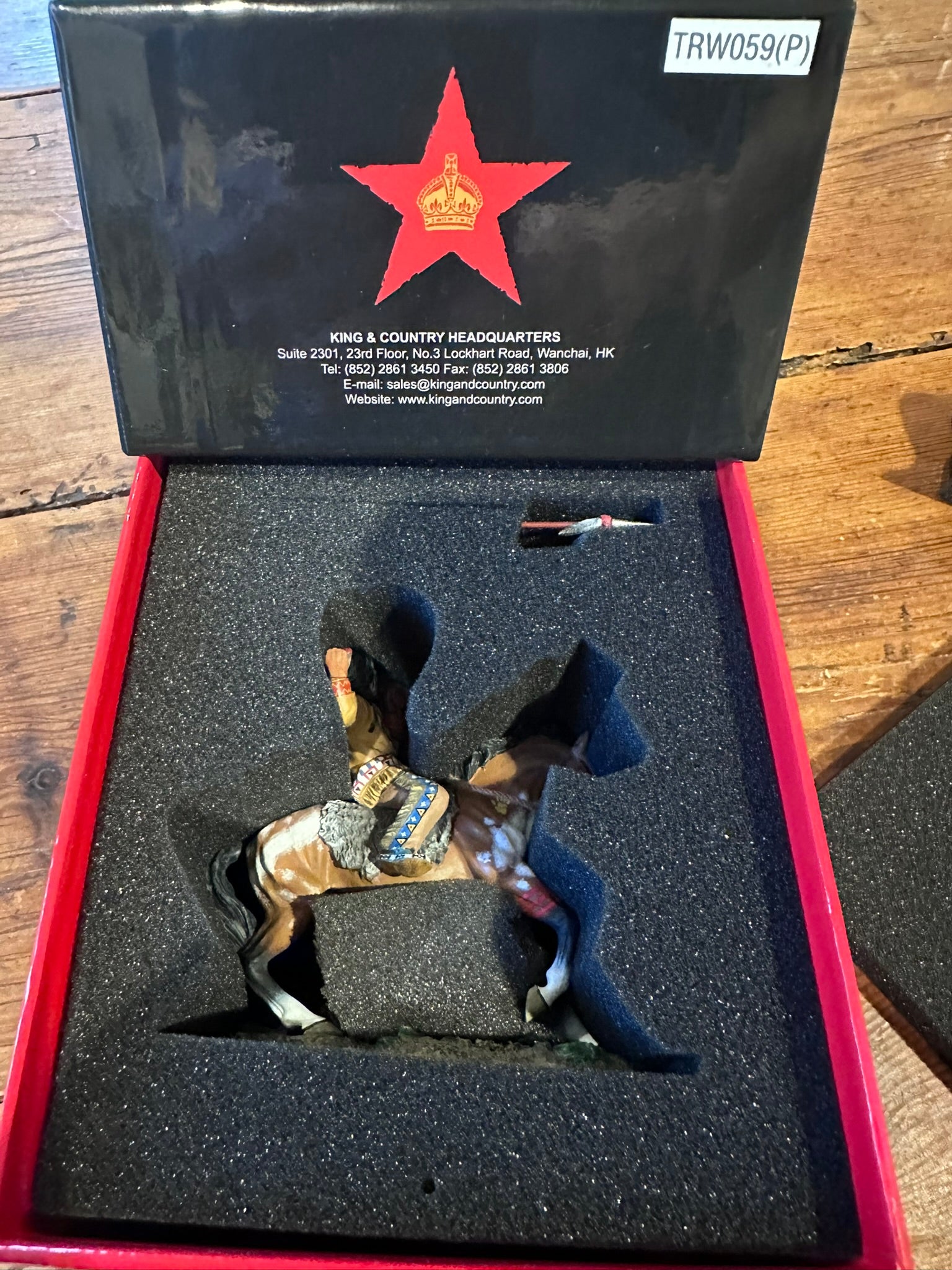 Bloody Lance package in a classic red collectors box.