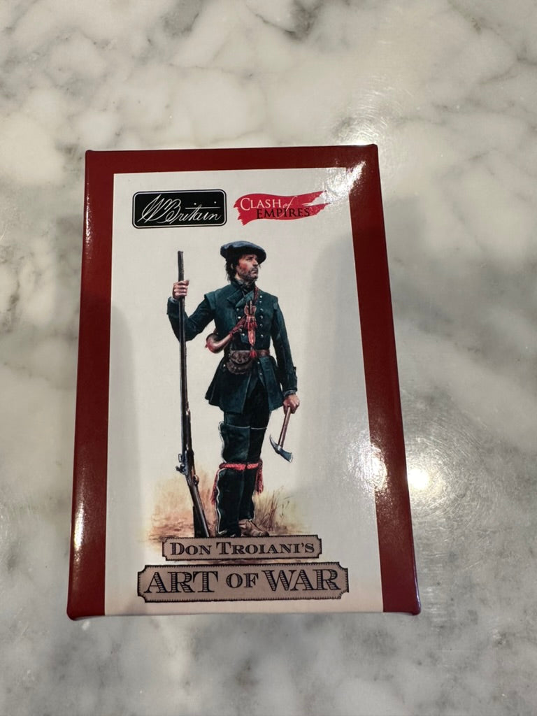 Top of the box for toy soldier miniature army men Rogers' Rangers Private figurine.