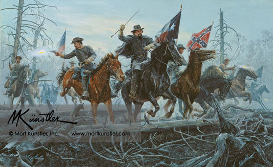 Mort Künstler wall art print The Fight at Fallen Timbers. Soldiers in battle.