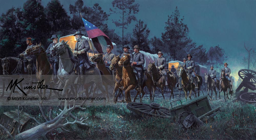 Mort Künstler wall art print Lee Takes Command.