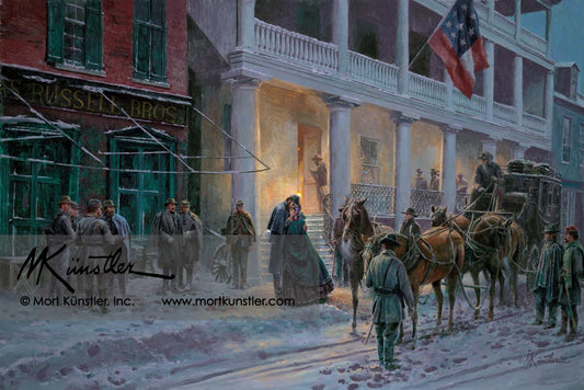 Mort Künstler wall art print Mrs. Jackson Comes to Winchester.