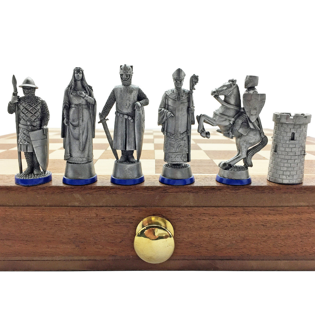 Crusaders Chess Set Antique Finish - Breagans