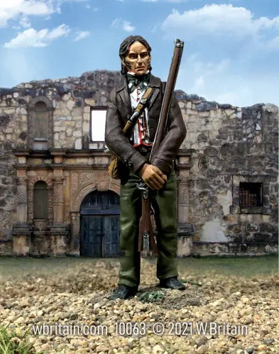 Collectible toy soldier miniature army men David Crockett at the Alamo