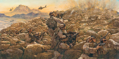 James Dietz wall art print Sky Soldiers in Contact.