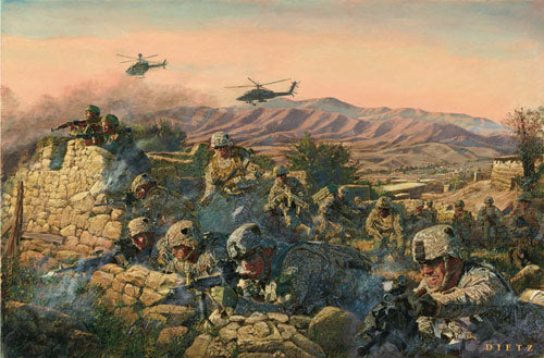 James Dietz wall art print Strike Into the Heart of the Taliban.