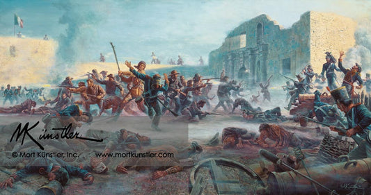 Mort Künstler wall art print Fall of the Alamo. Battle of the Alamo.