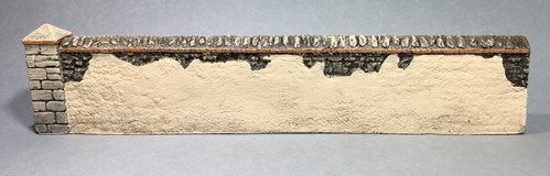 Stucco Stone Wall for diorama and toy soldiers.