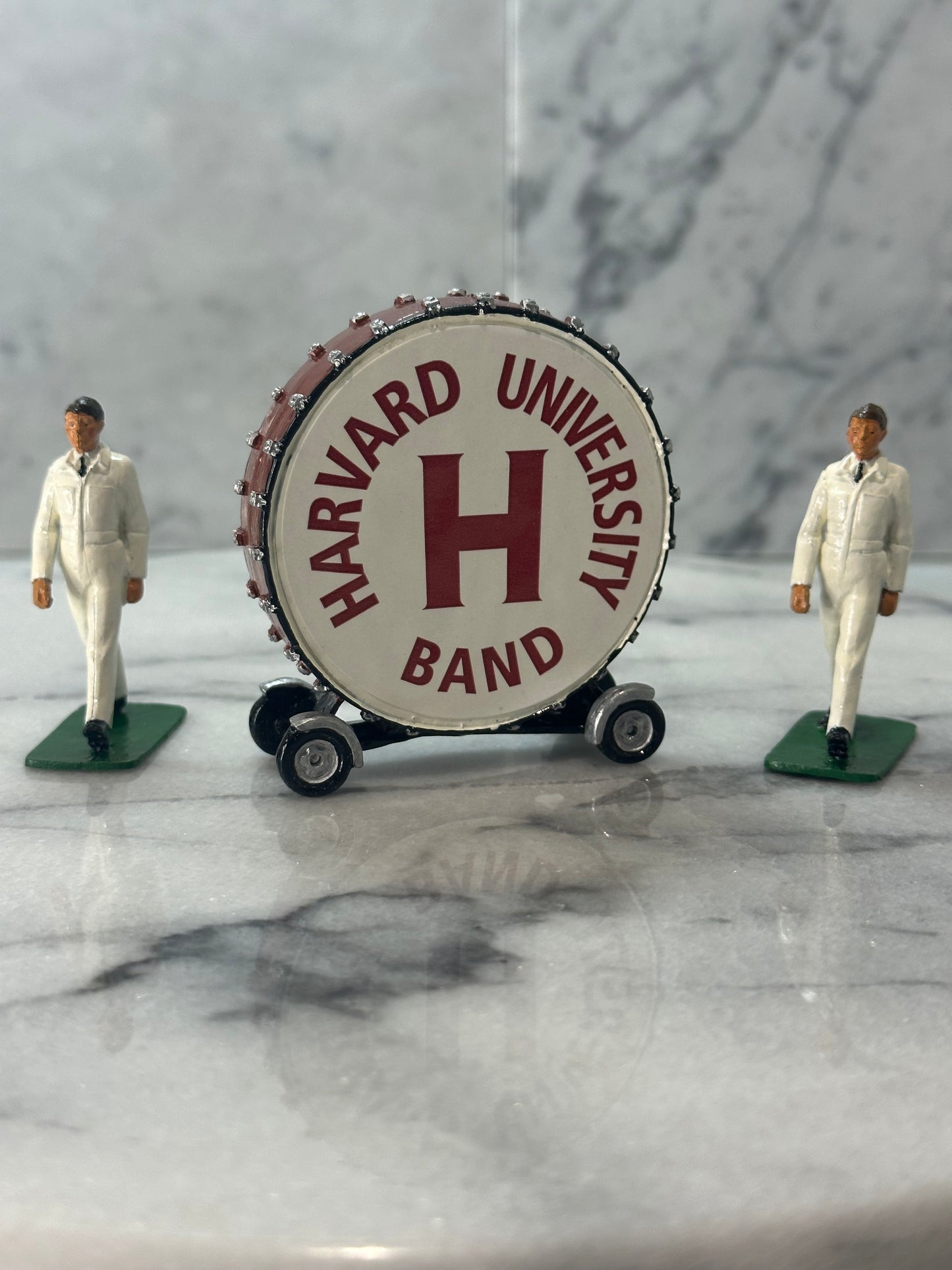 Toy soldier miniature band set Harvard University.