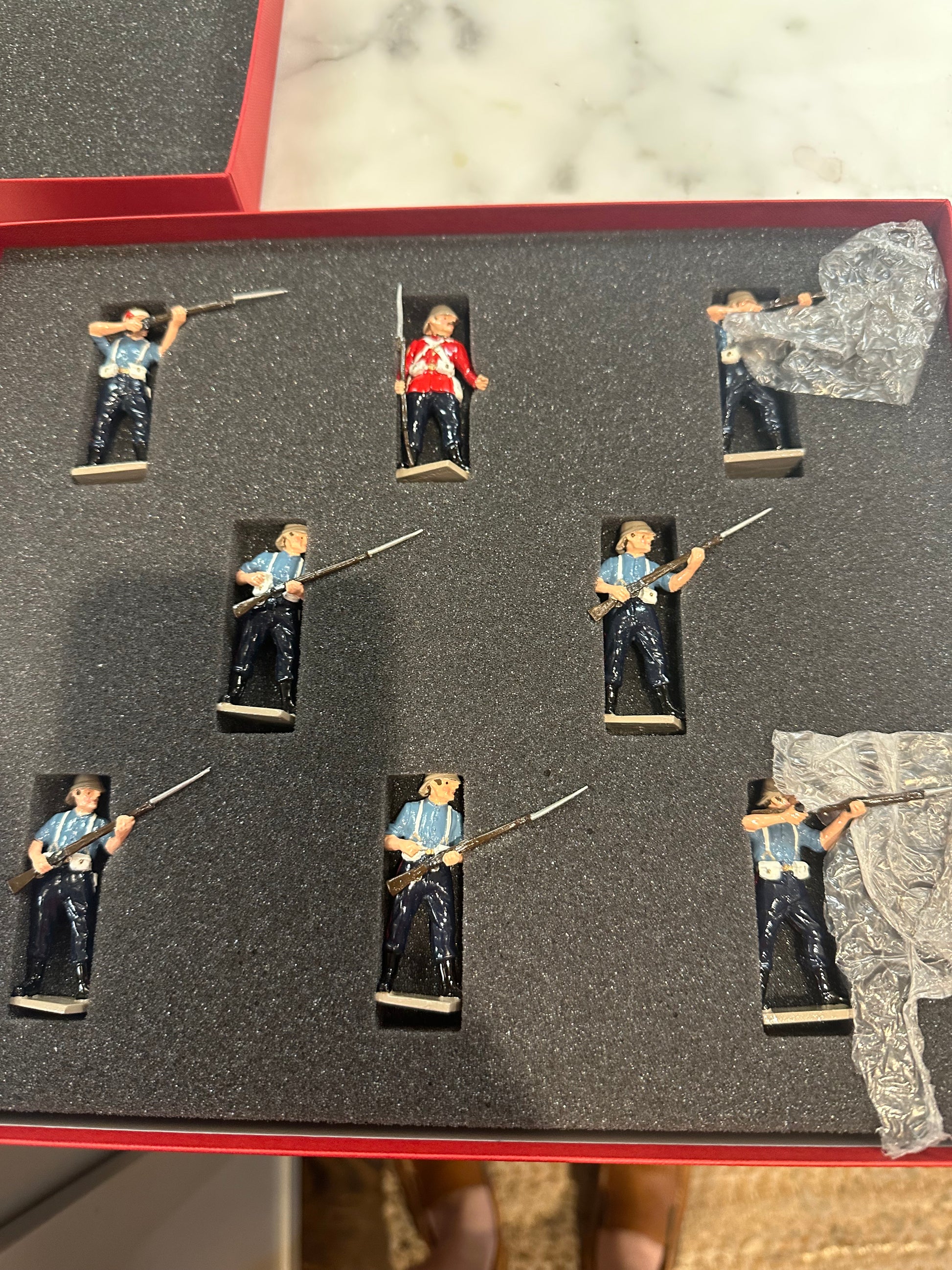 Packaging for toy soldier set 24th Reg. of Foot.