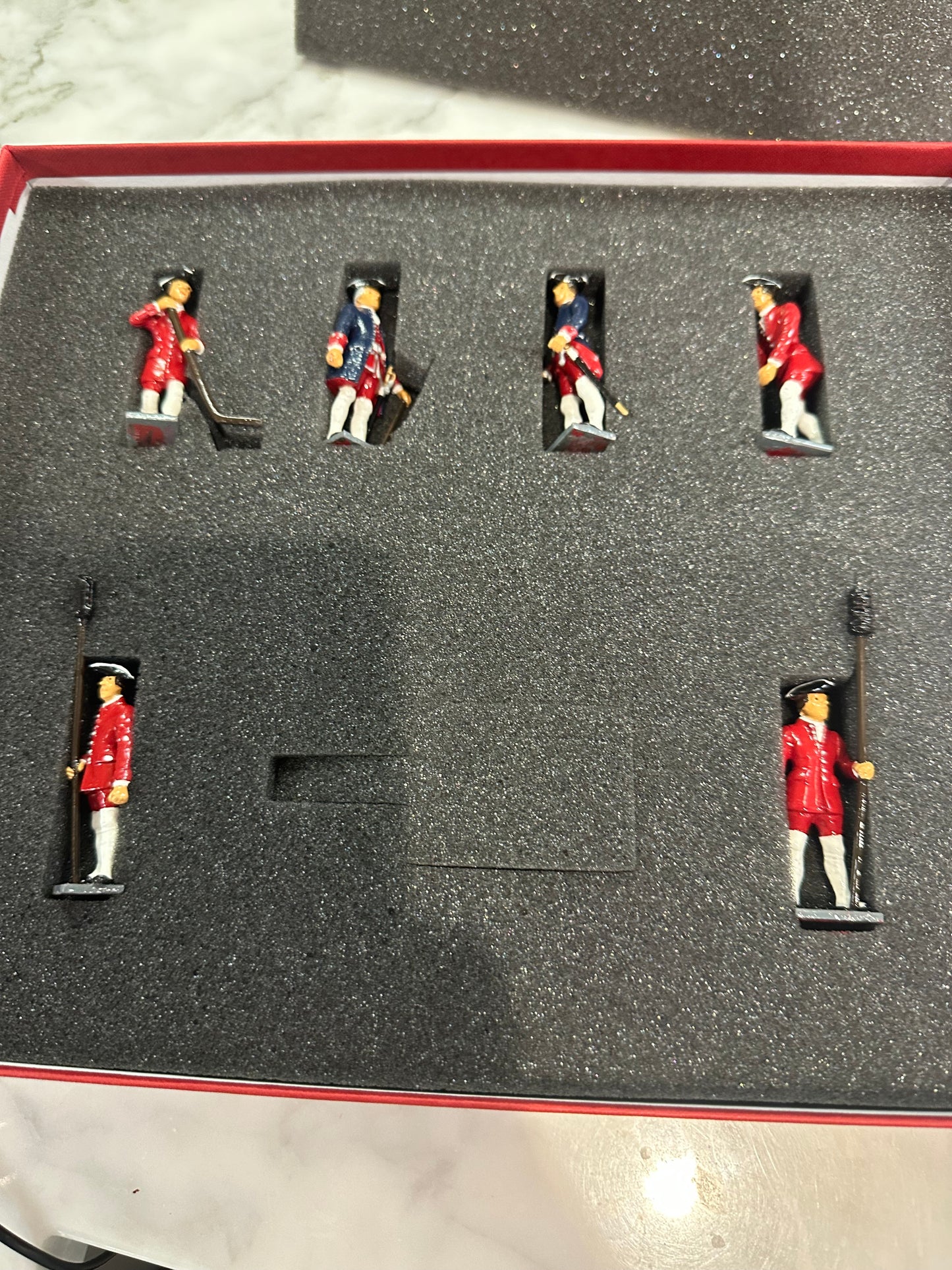 Packaging for french artillery toy soldier figurines.