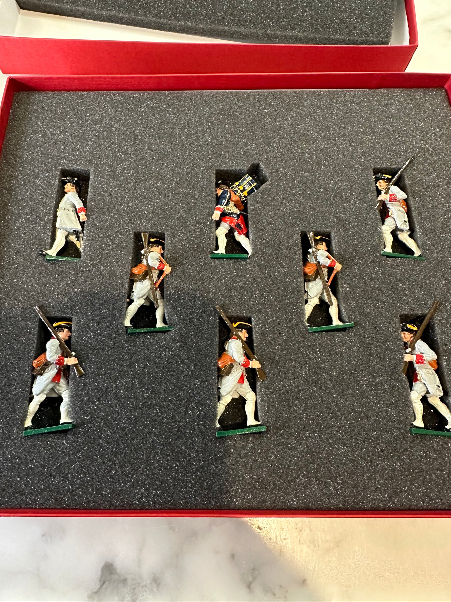 Packaging for Guyenne regiment toy soldier miniature army men figurine.