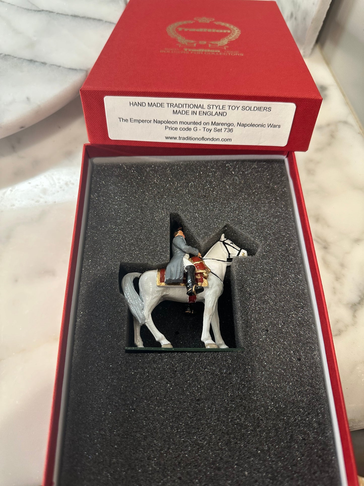 Packaging for The Emperor Napoleon in classic red box.