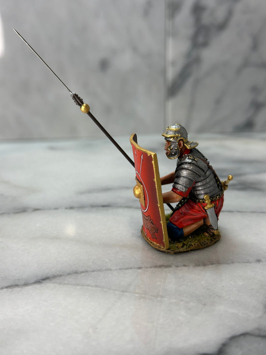 Collectible toy soldier miniature army men Kneeling Roman Legion.