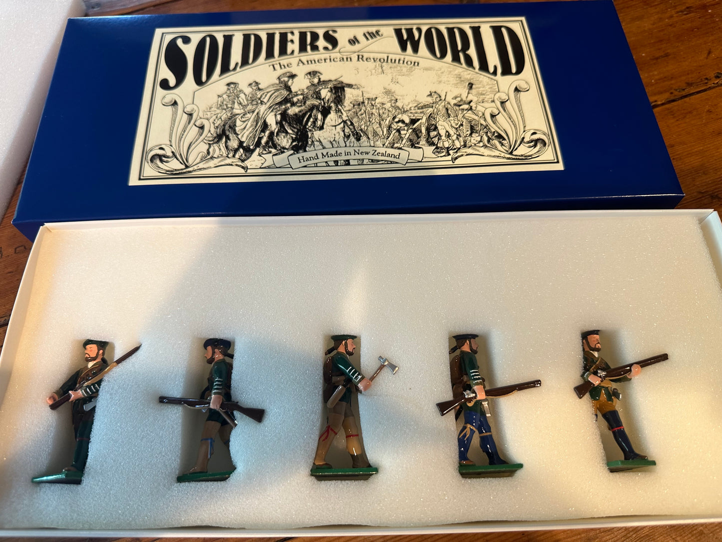 Packaging for Box for collectible toy soldier miniature army men Rogers Rangers.