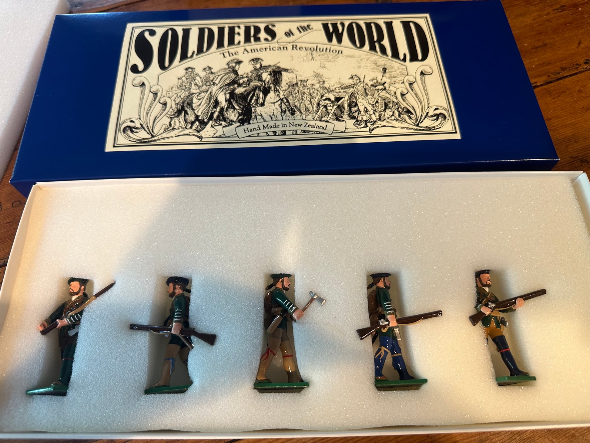 Packaging for Box for collectible toy soldier miniature army men Rogers Rangers.