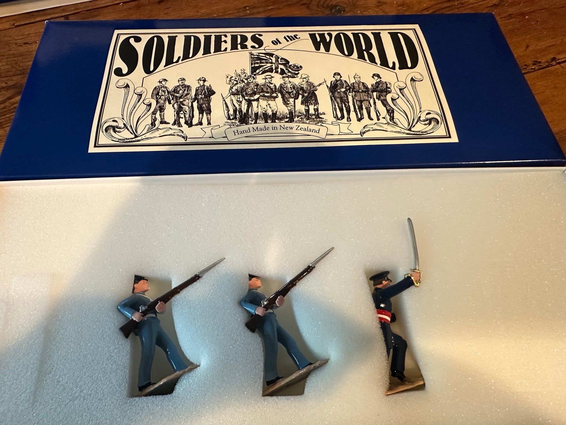 Packaging for Collectible toy soldier miniature army men figurines U.S. Marines.