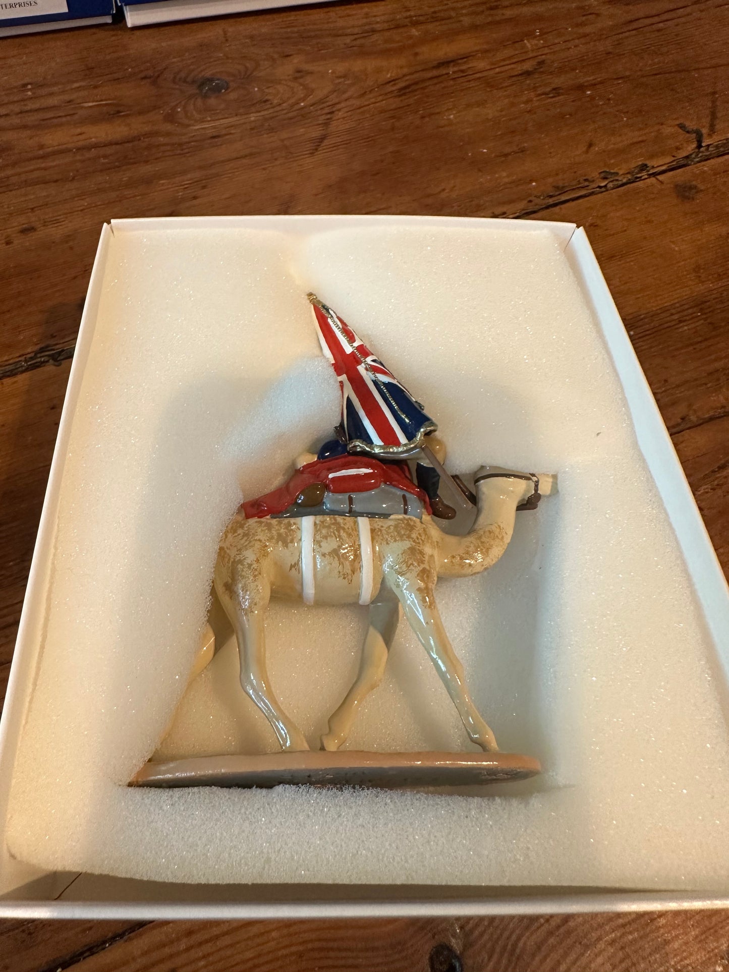 Packaging for Collectible toy soldier miniature army men Camel Corps.