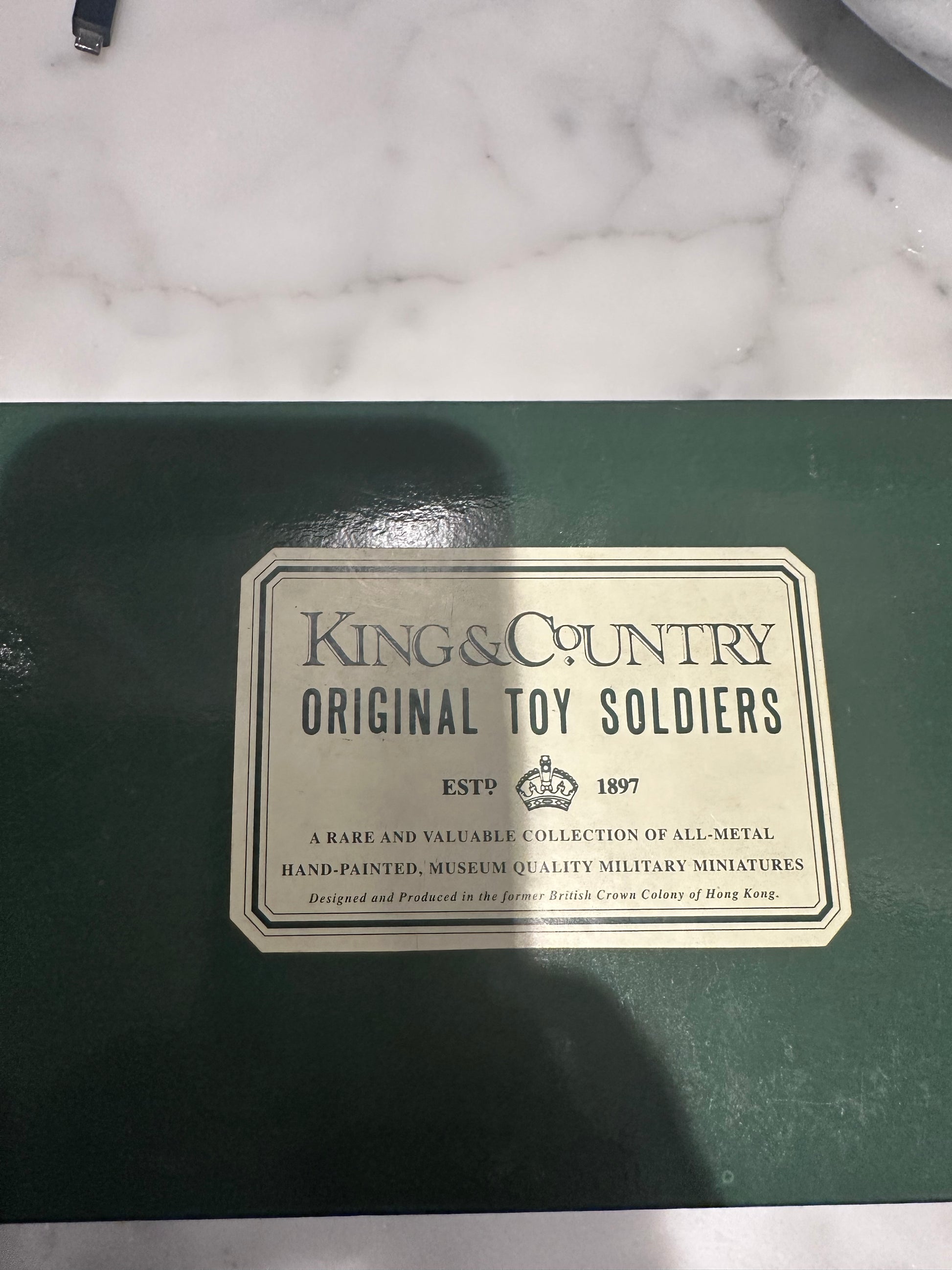 Collectible box for toy soldier army men 