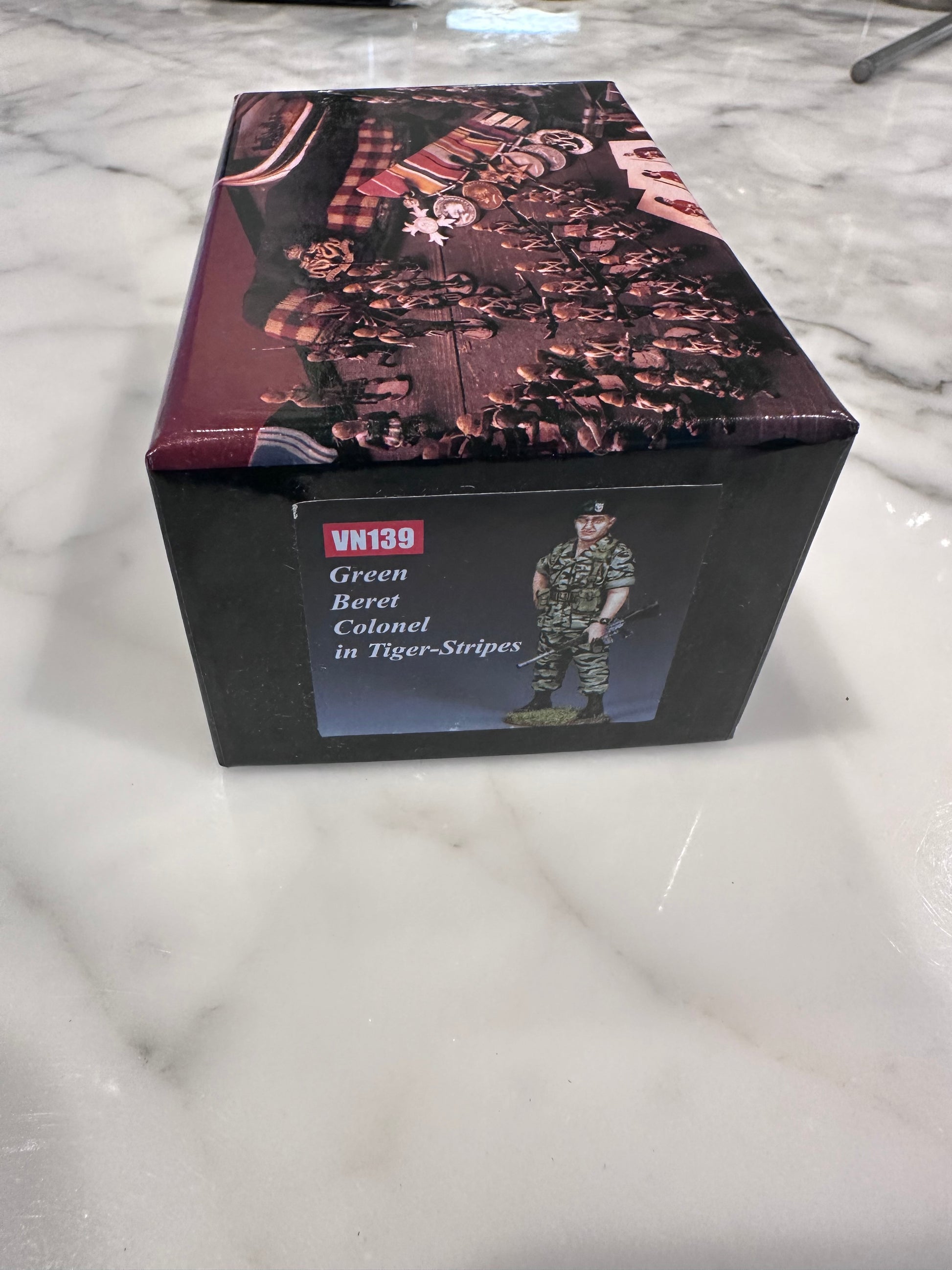 Collectors box for Green Beret toy soldier.
