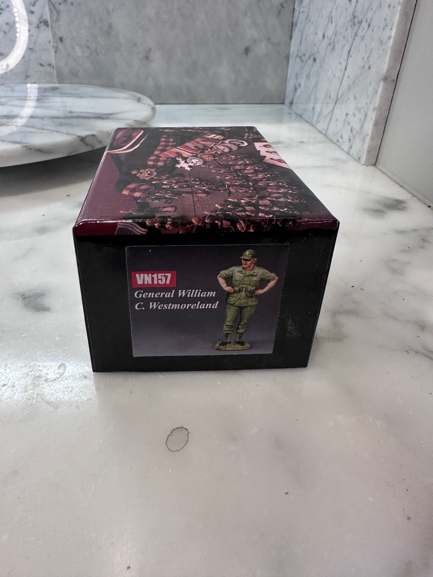 Box for toy soldier Westmoreland.