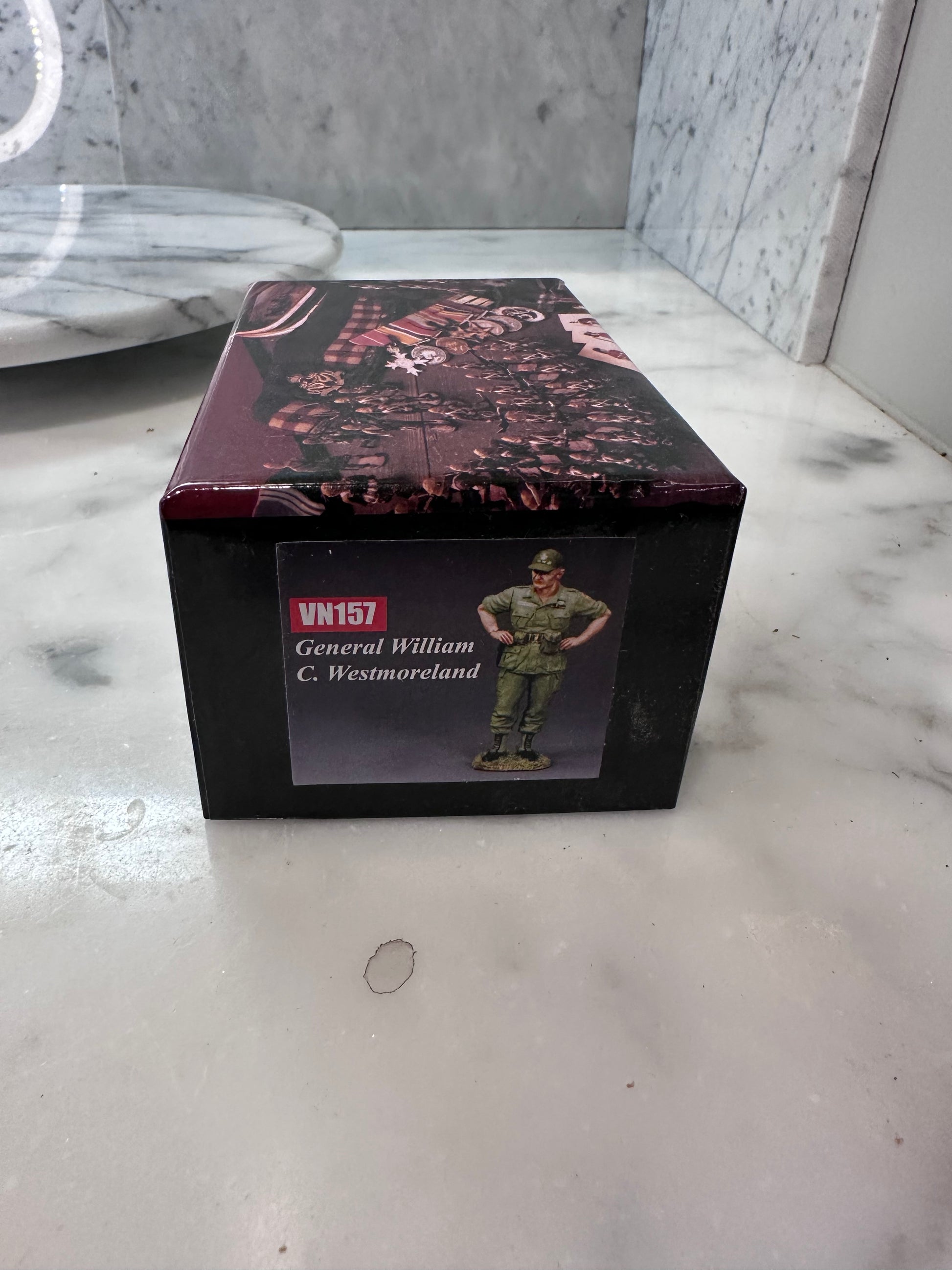 Box for toy soldier Westmoreland.
