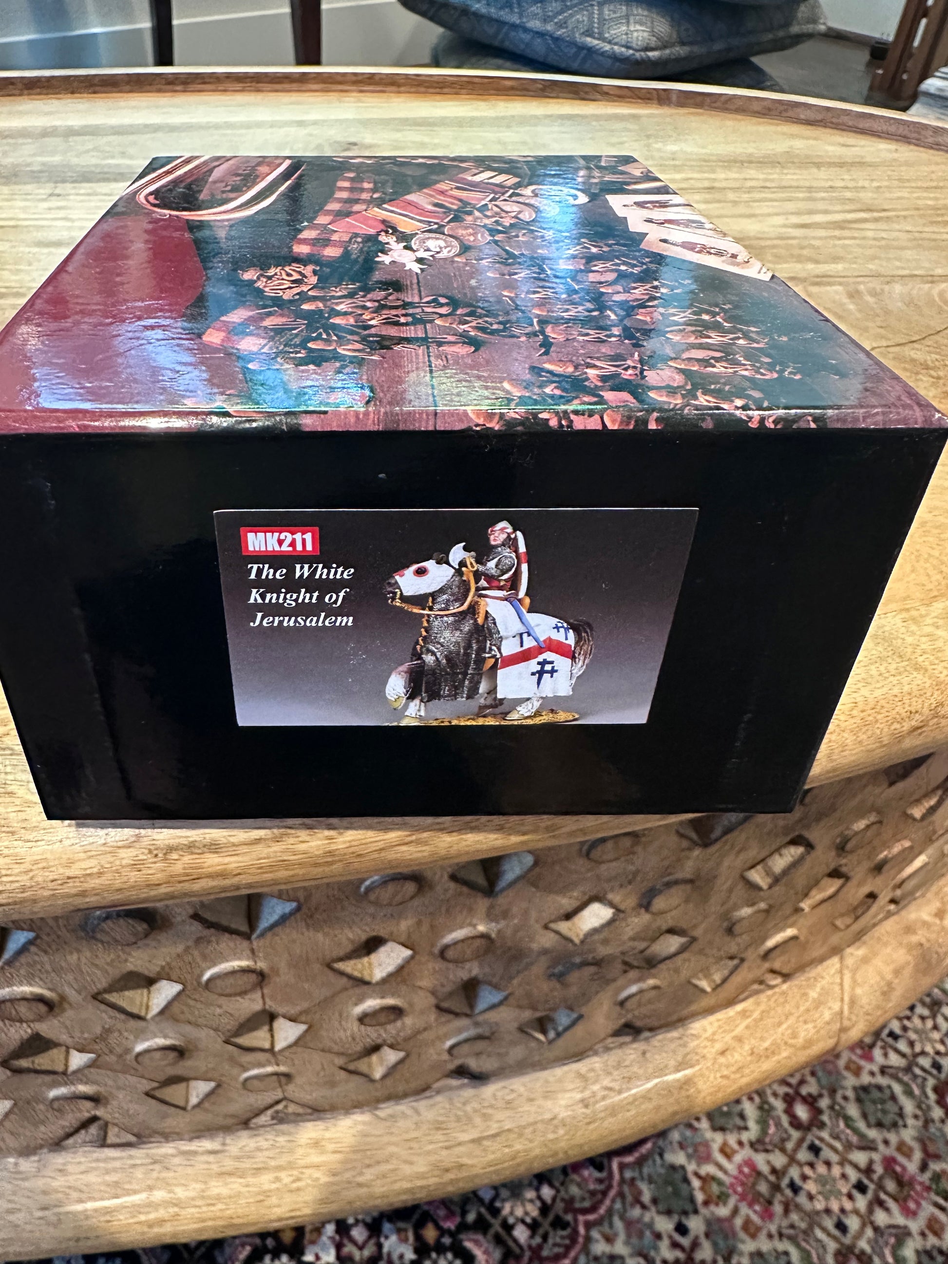 Packaging box for The White Swabian Knight.