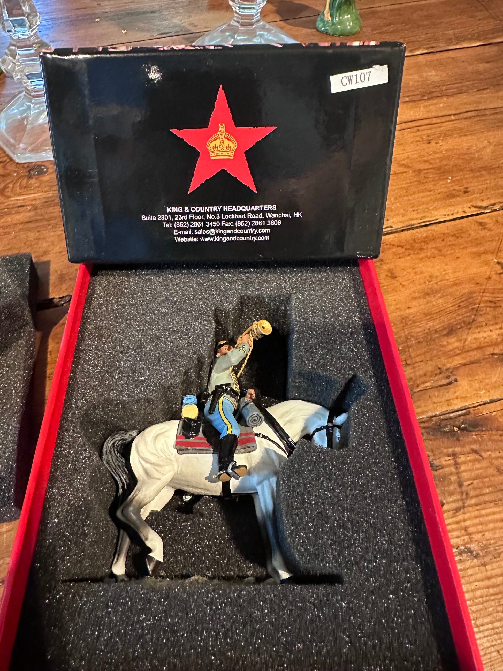29th Texas Trumpeter presented in a classic collector box.